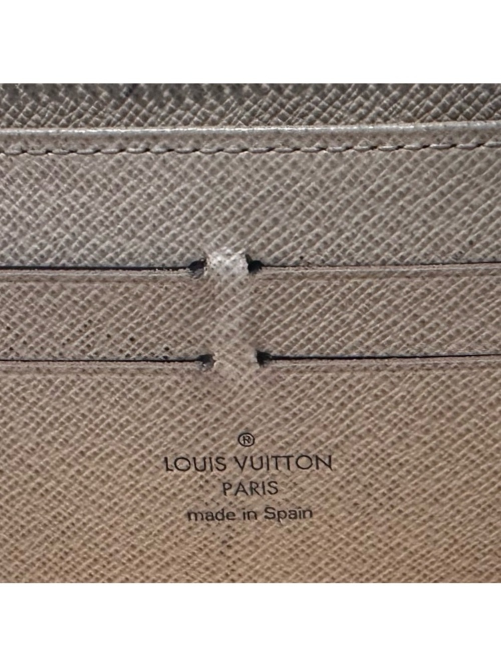 Louis Vuitton Damier Azur Zip-Around Wallet - Cream & Tan- matching purse listed - Picture 6 of 10